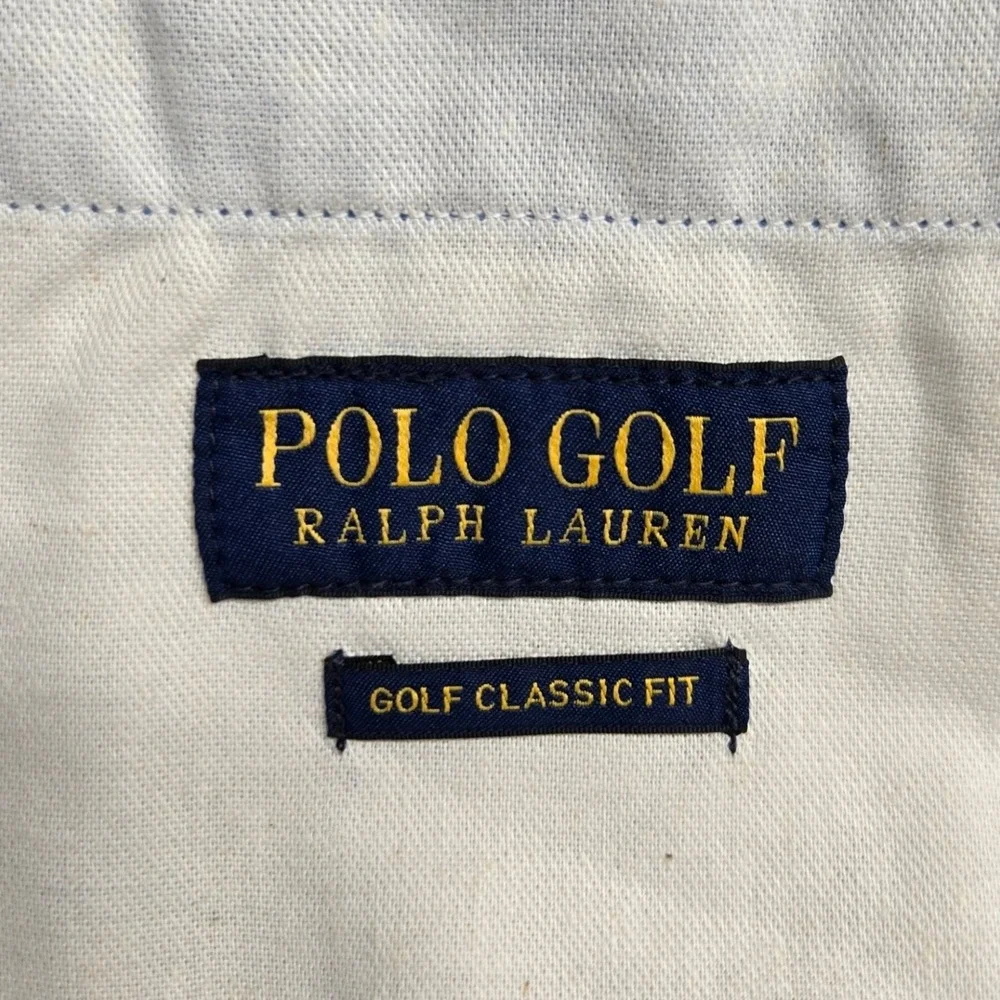 Polo Golf Ralph Lauren Shorts Mens 42 Blue Classic Fit Chino Stretch Preppy Logo